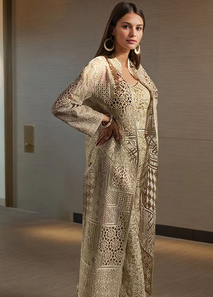 Thread and Motifs Pret Embroidered Organza 3 Piece 9510