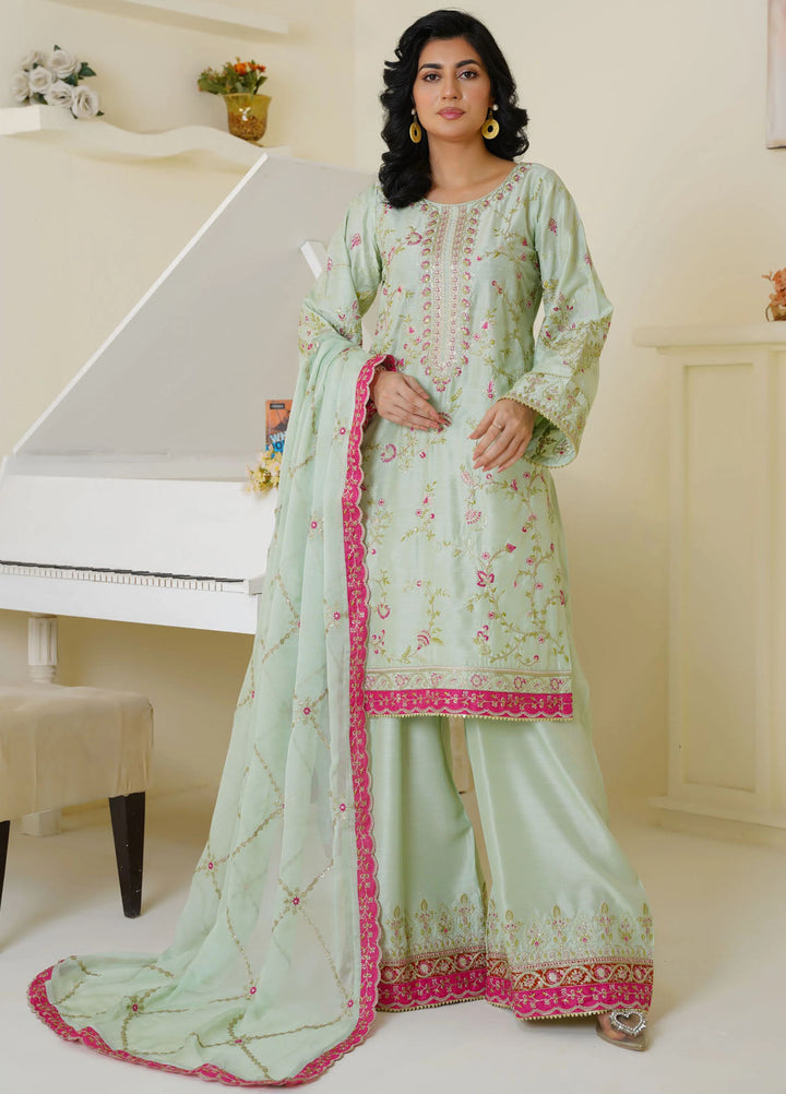 Thread And Weaves Pret Embroidered Viscose 3 Piece Suit RTWV25106S