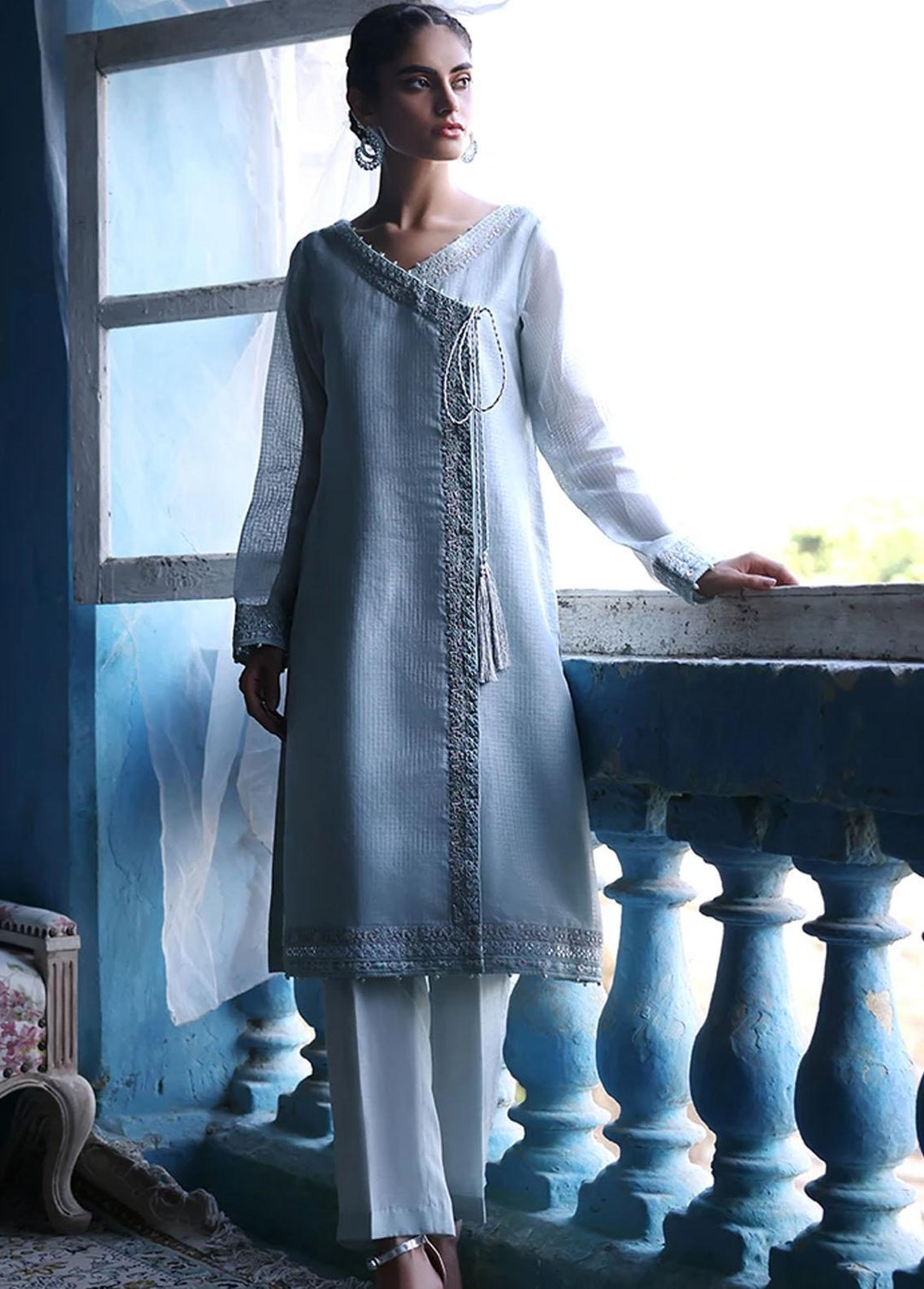 Threads & Motifs Pret Casual Net Kurti THM21RW 7186
