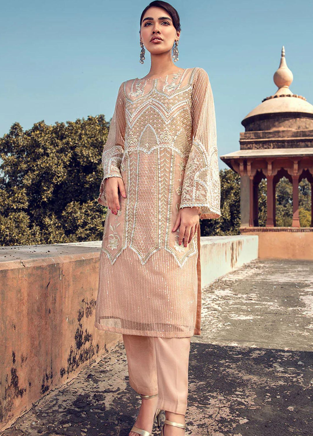 Threads & Motifs Luxury Pret  Organza Dress THM22F 6835.1 - P