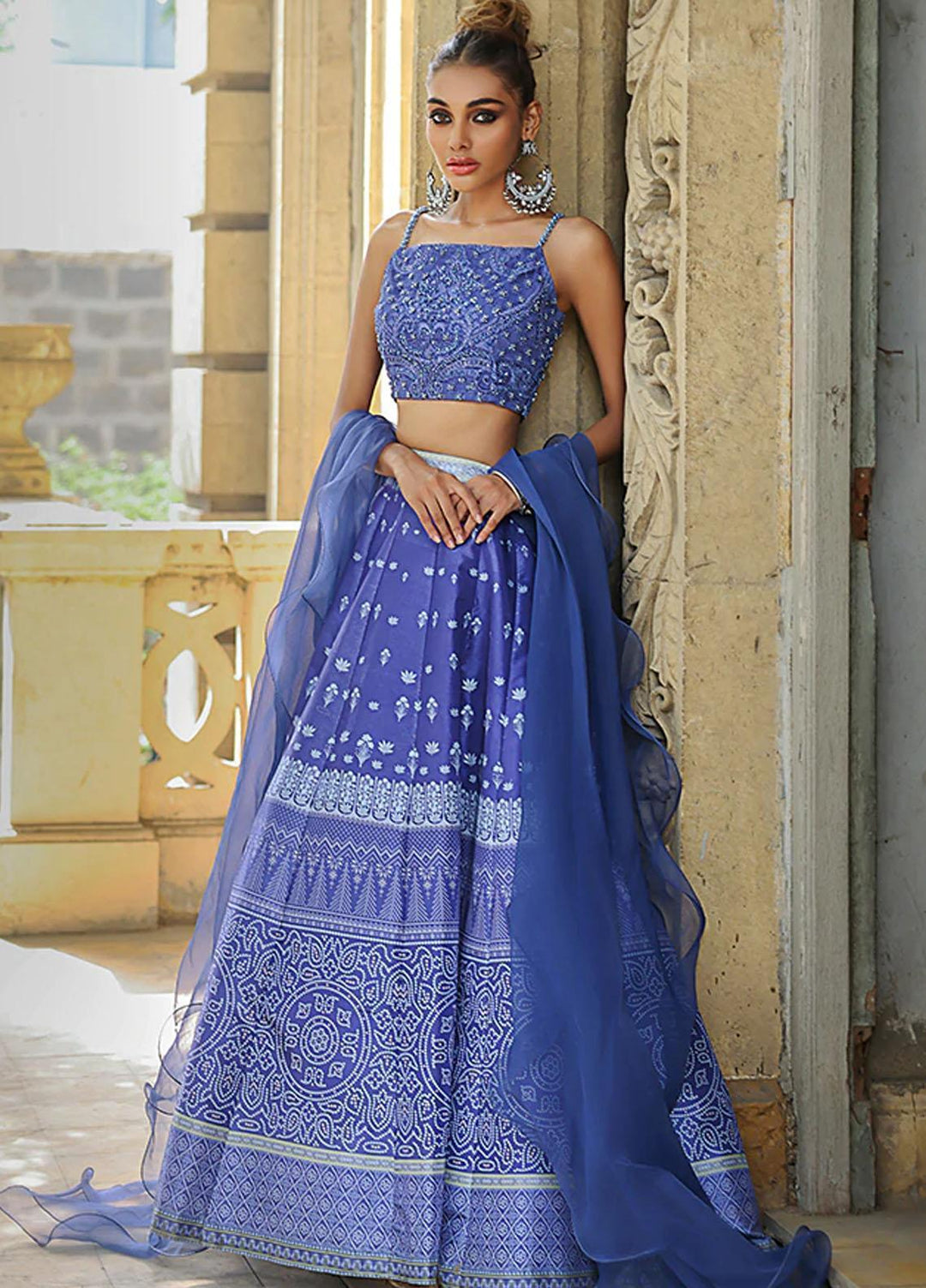 Threads & Motifs Pret  Jamawar Lehenga and Blouse THM21F 7501
