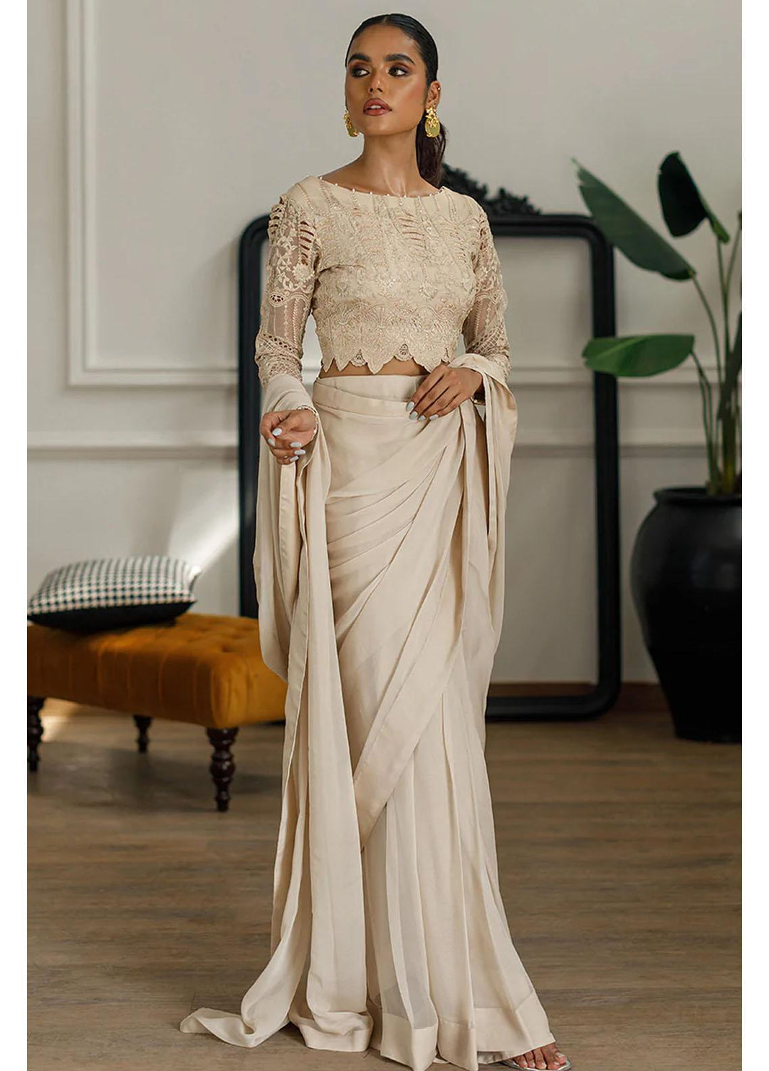 Threads & Motifs Luxury Pret  Organza Saree THM22F 7941.3