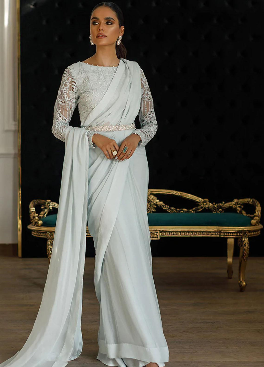 Threads & Motifs Luxury Pret  Organza Saree THM22F 7941.2