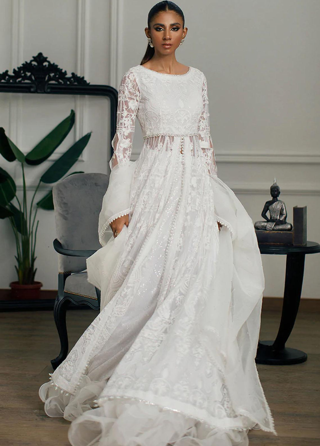 Threads & Motifs Luxury Pret  Net Dress THM22F 7762.1