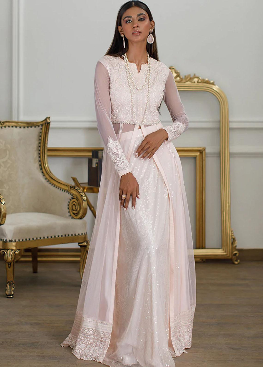 Threads & Motifs Luxury Pret  Net Dress THM22F 7692