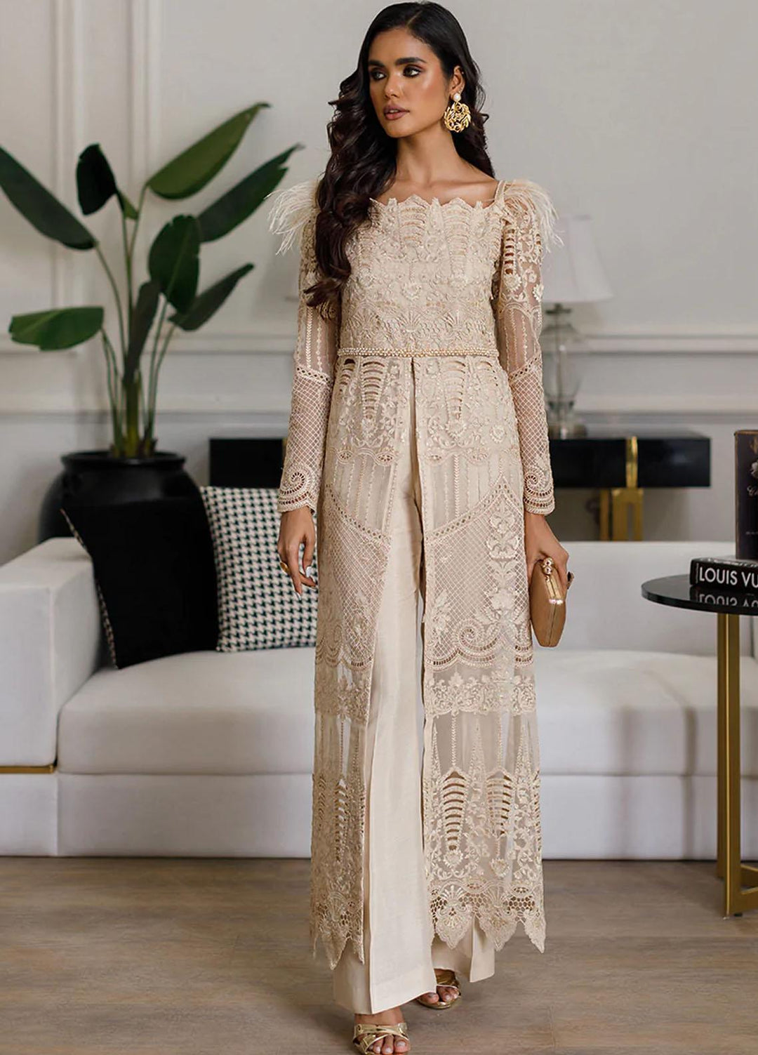Threads & Motifs Luxury Pret  Organza Dress THM22F 7941