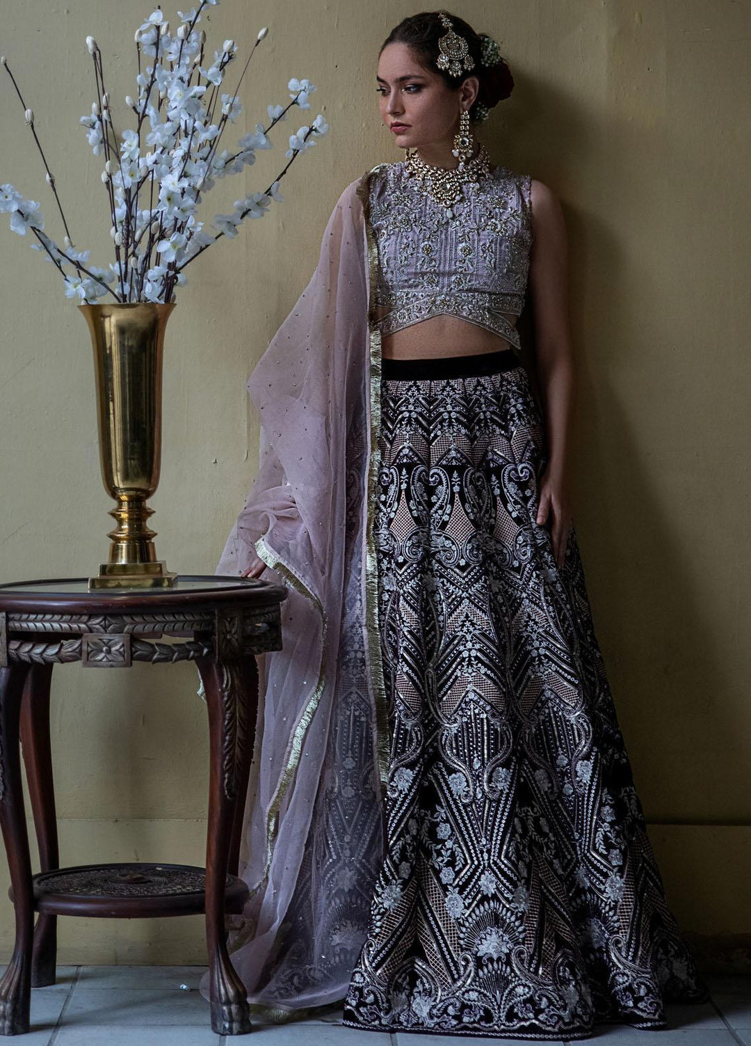 Threads & Motifs Pret  Organza Lehenga and Blouse THM21F 7716