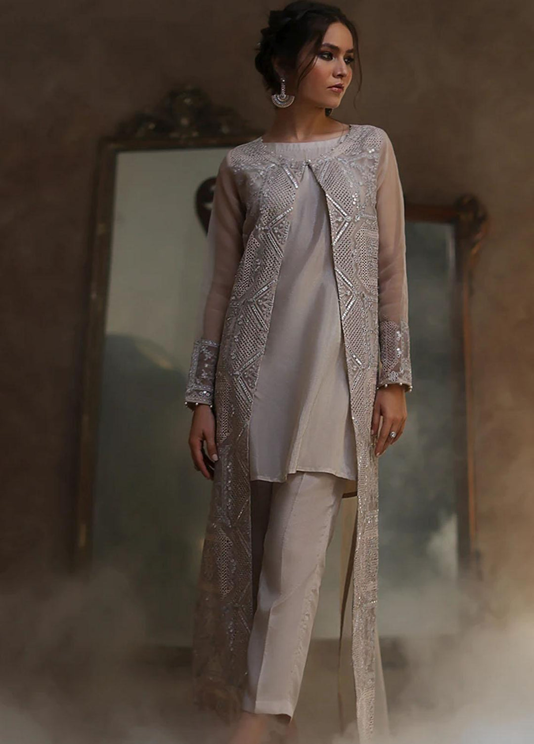Threads & Motifs Pret Formal Organza Jacket THM21F 7054