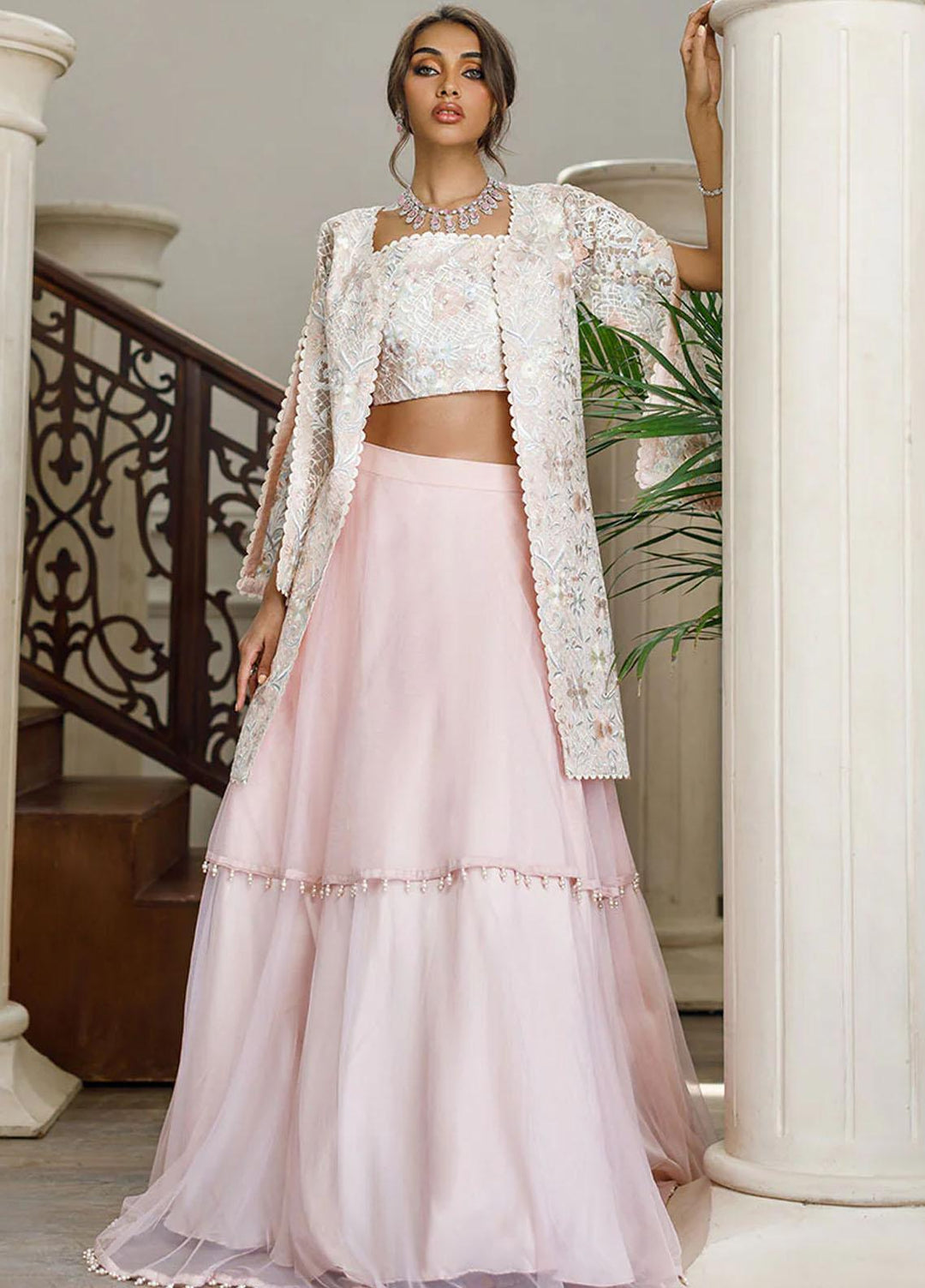 Threads & Motifs Luxury Pret  Organza Jacket Dress 5532.1