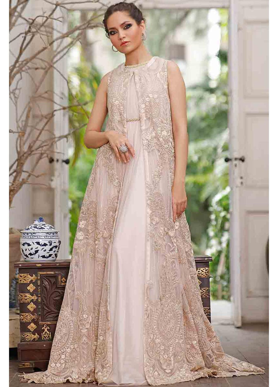 Threads & Motifs Luxury Pret  Net Jump Suit 7053.3