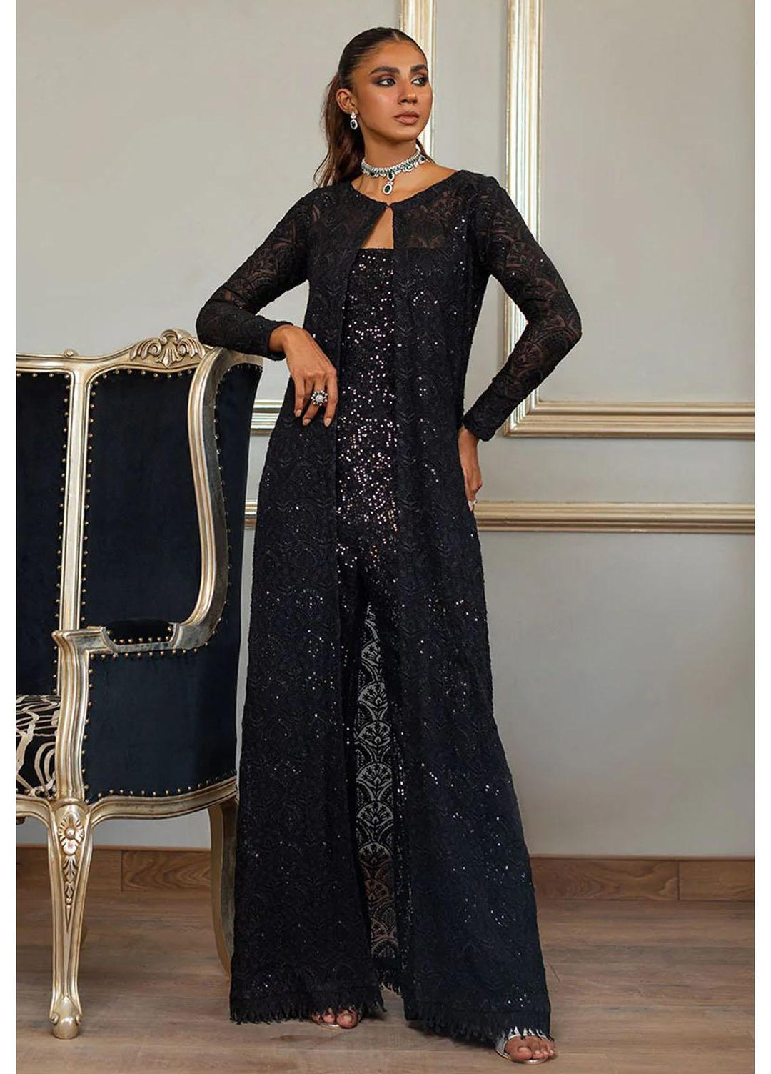 Threads & Motifs Luxury Pret  Chiffon 2 Piece Dress 7923.3