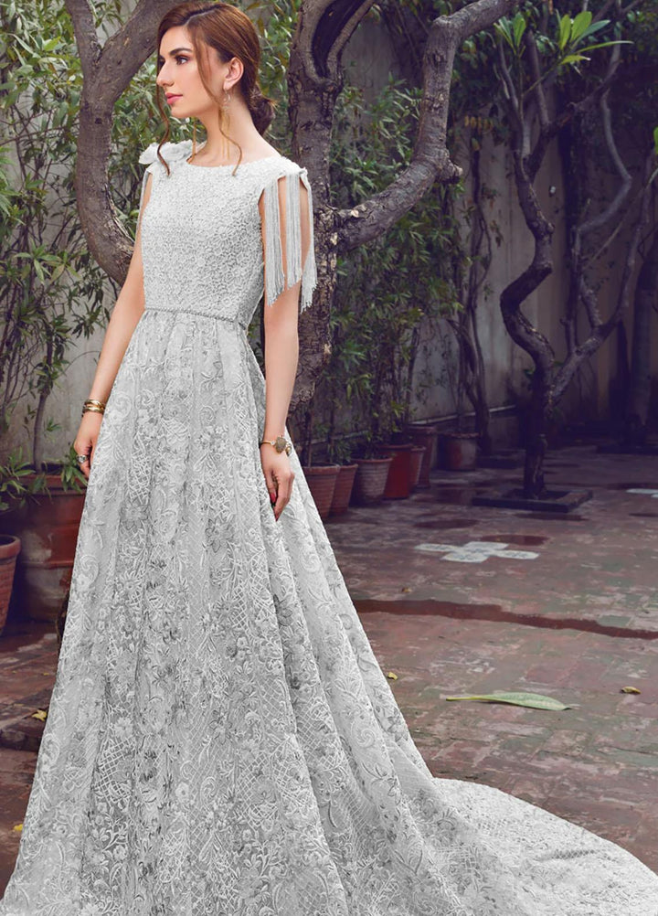 Threads & Motifs Pret Formal Wear Organza Dress 5532 Grey