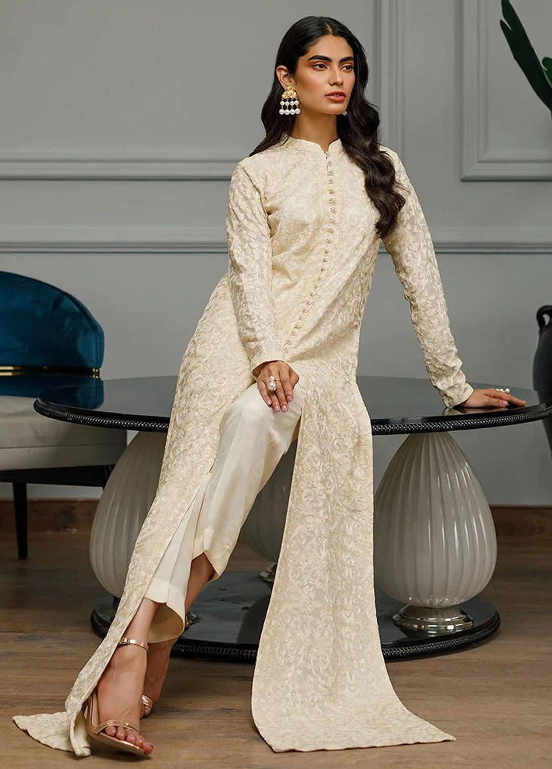 Threads & Motifs Pret Formal Wear Chiffon Gown 8421