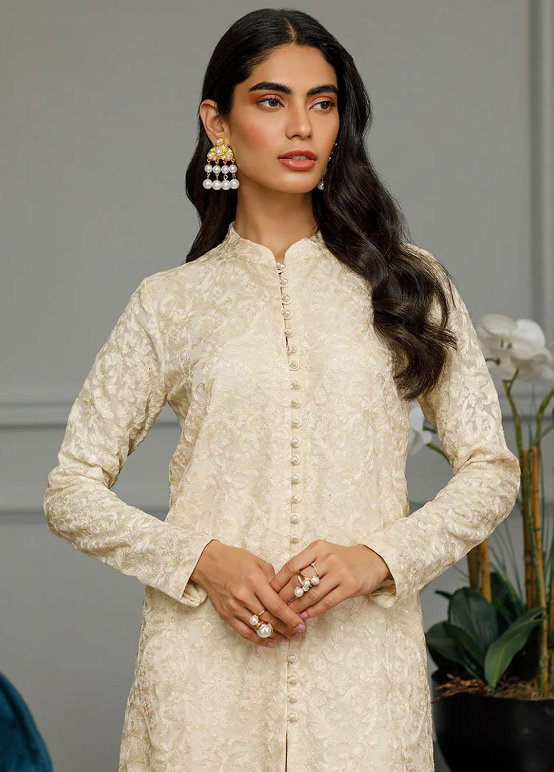 Threads & Motifs Pret Formal Wear Chiffon Gown 8421