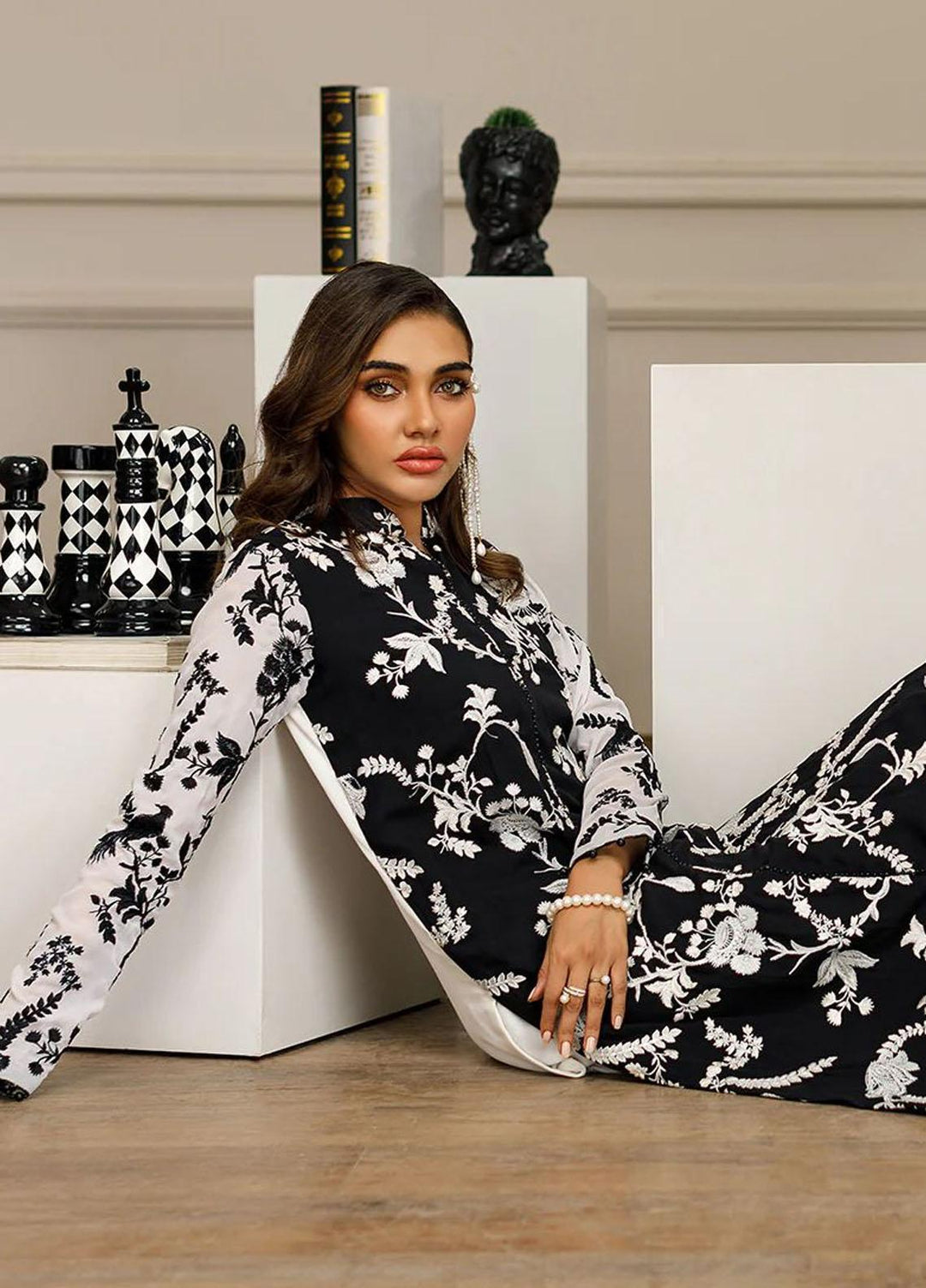 Threads & Motifs Pret Formal Wear Chiffon Shirt 8435