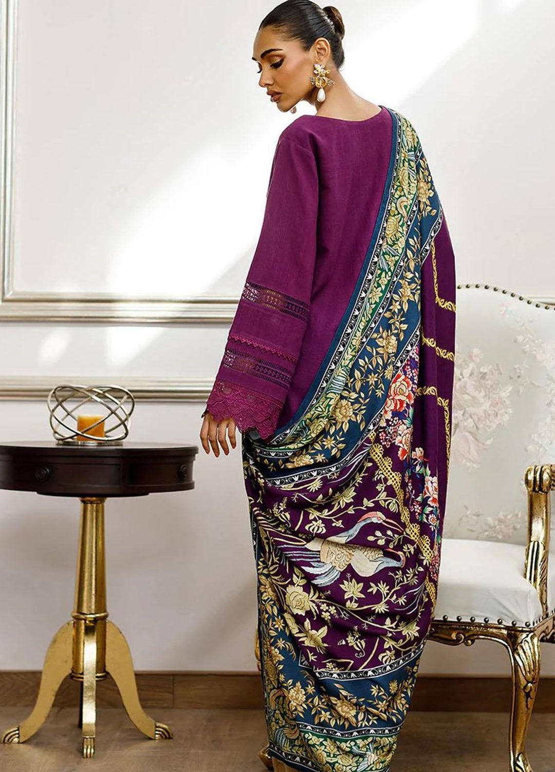 Threads & Motifs Printed Viscose  Shawls THM23SH Shawl-8205 - Winter Shawls