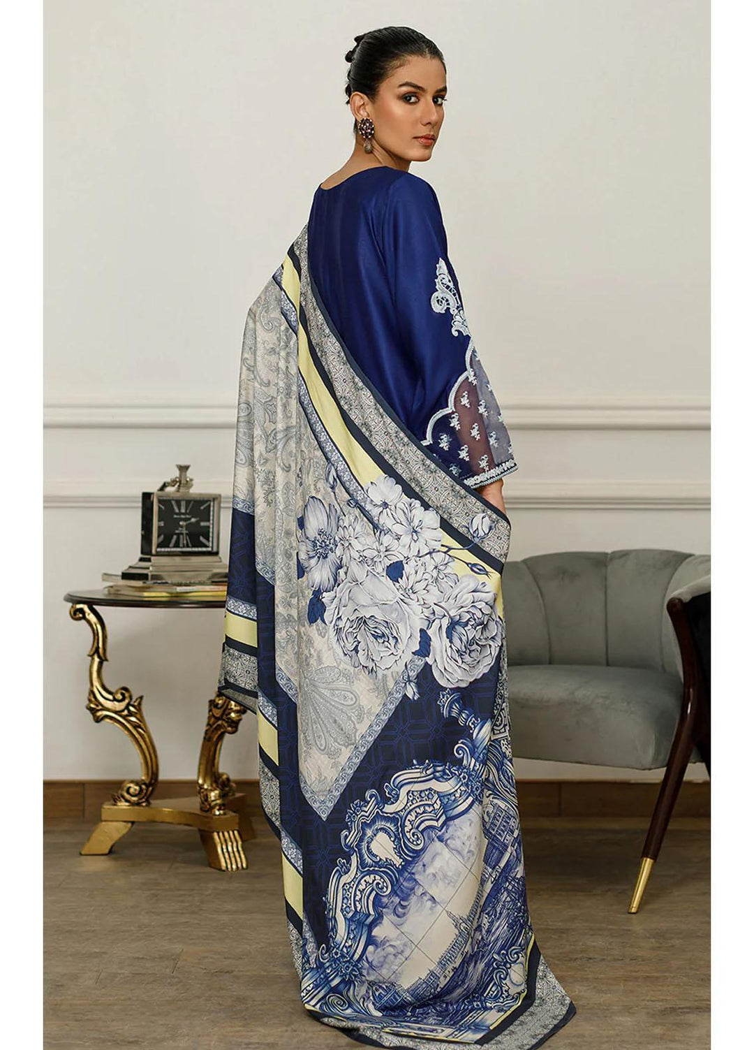 Threads & Motifs Printed Viscose  Shawls THM23SH Shawl-122 - Winter Shawls