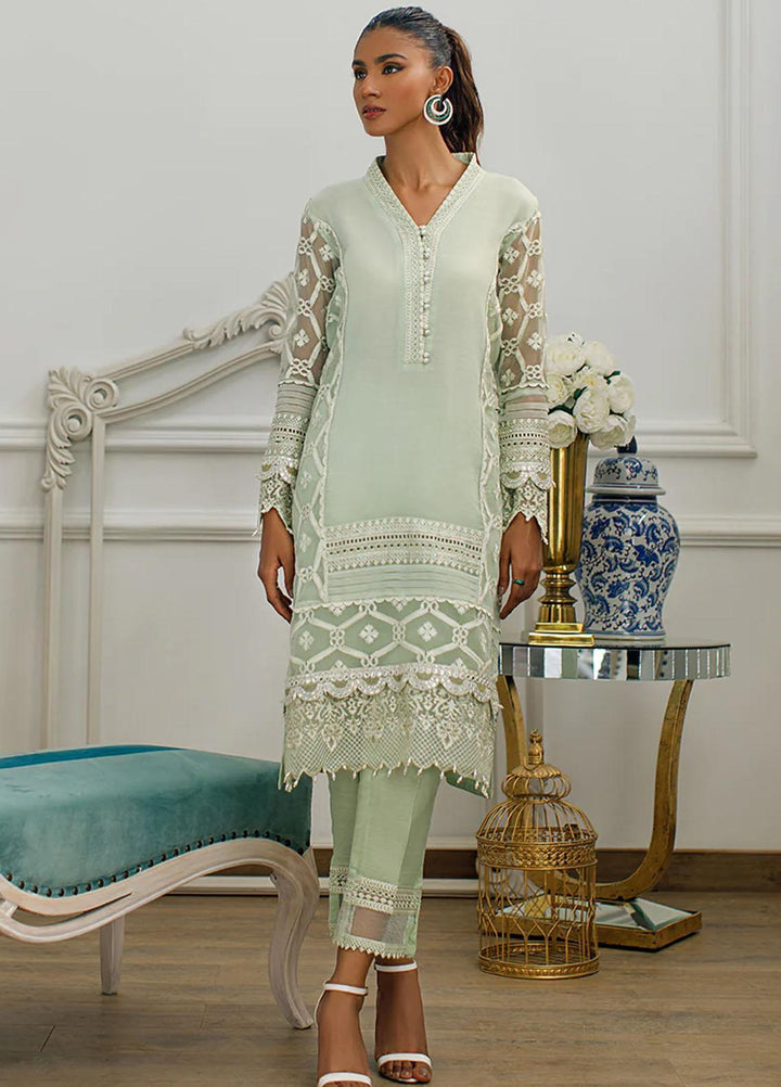 Threads & Motifs Luxury Pret  Organza Shirt 7462