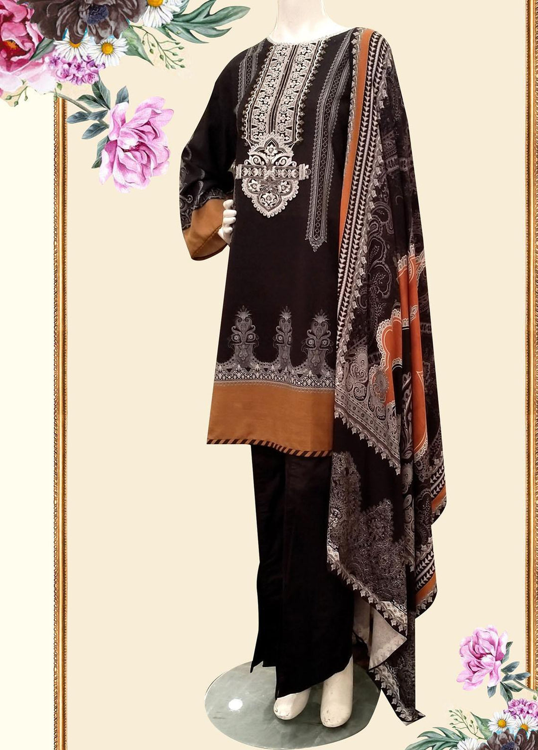 Threads & Motifs Pret  Khaddar 2 Piece Suit THM22WS 7546