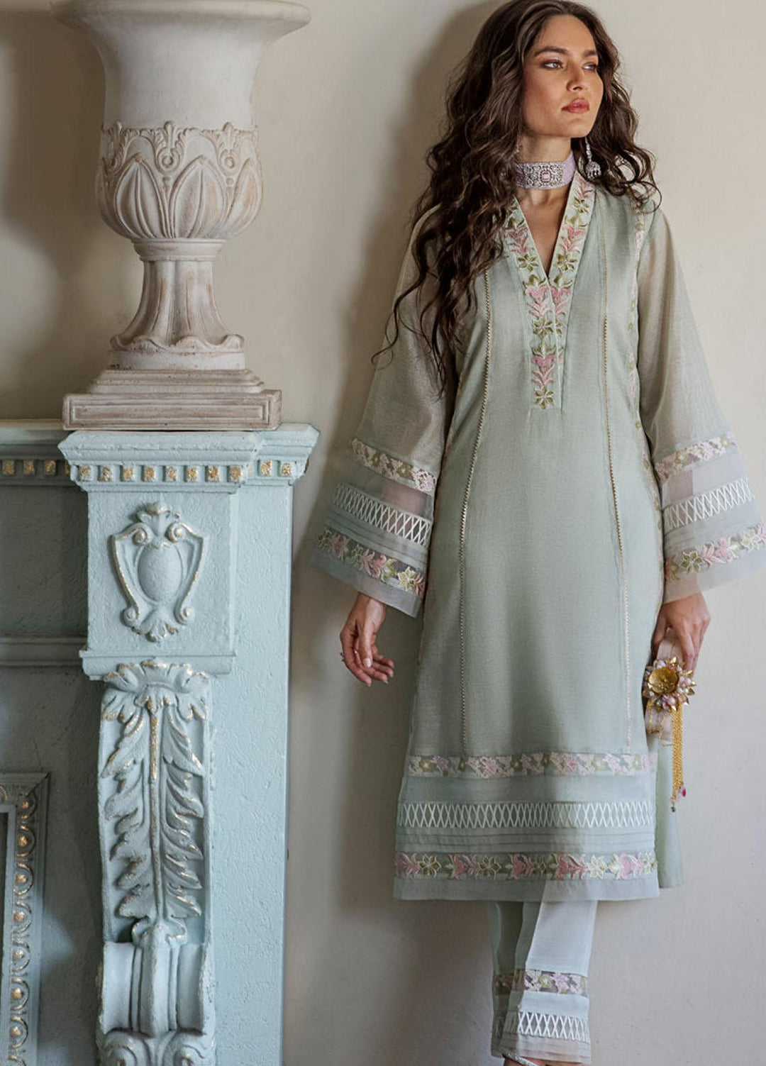 Threads & Motifs Pret  Khaadi Net Shirt THM22RW 7728