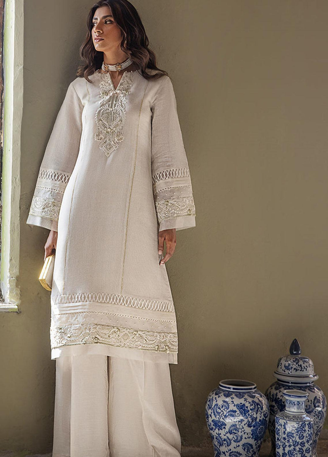 Threads & Motifs Pret  Khaadi Net Shirt THM22RW 7779