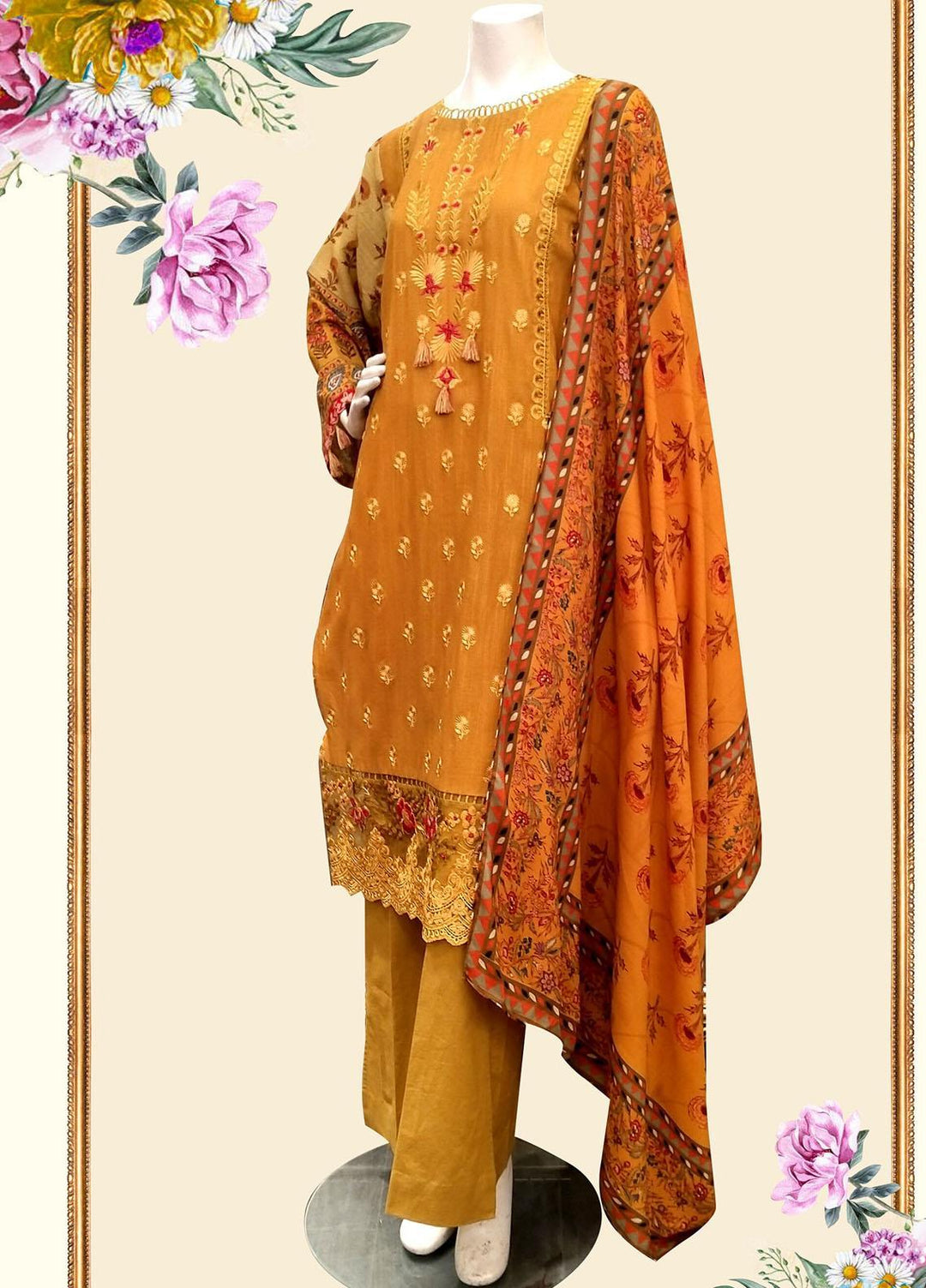 Threads & Motifs Pret  Khaddar 2 Piece Suit THM22WS 7562