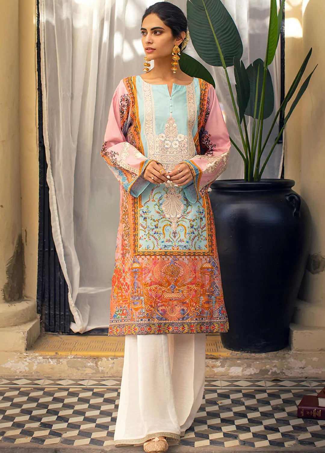 Threads & Motifs Pret  Khaadi Net Shirt THM22RW 7826