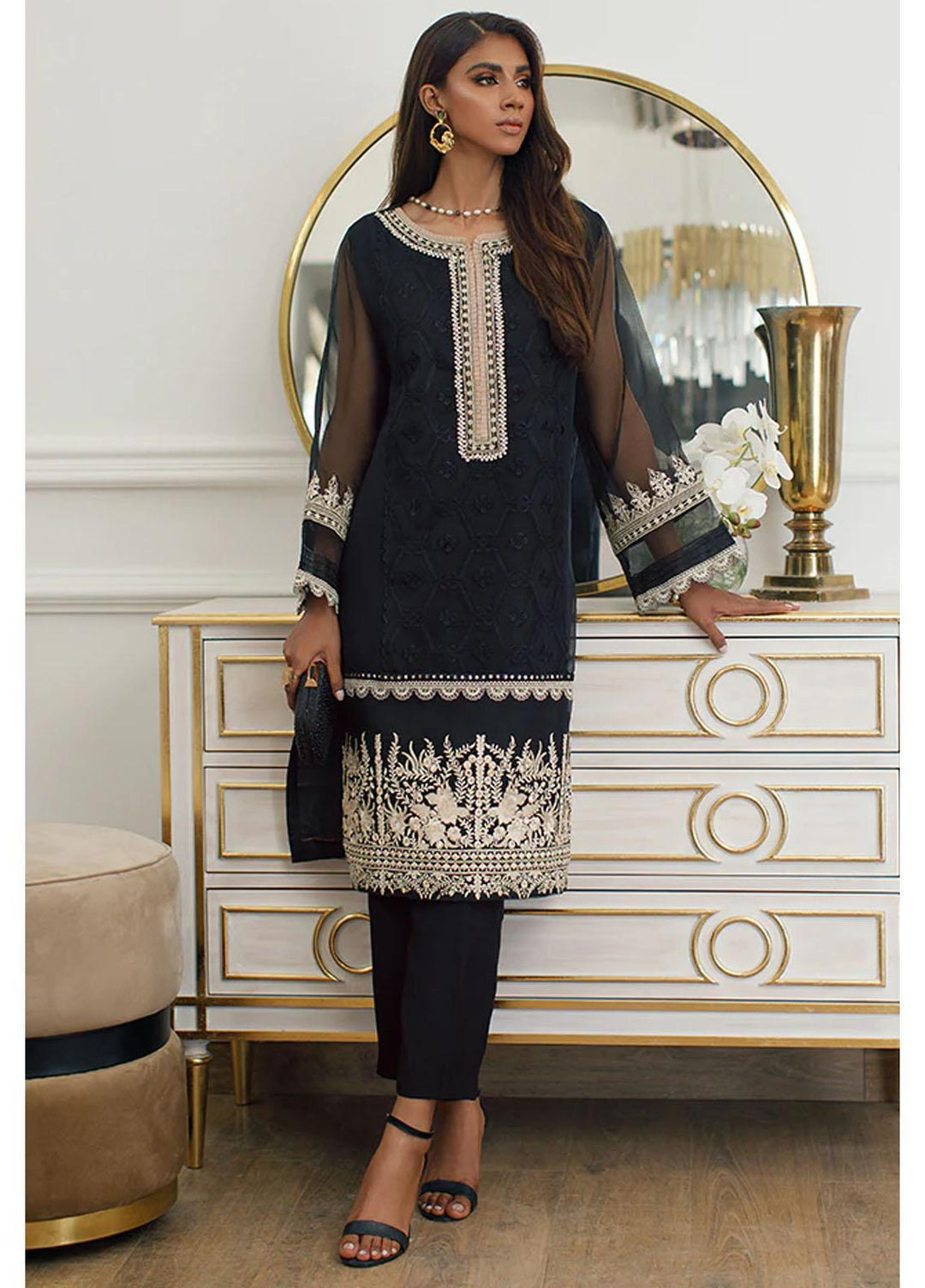 Threads & Motifs Pret  Organza Shirt THM22RW 7868