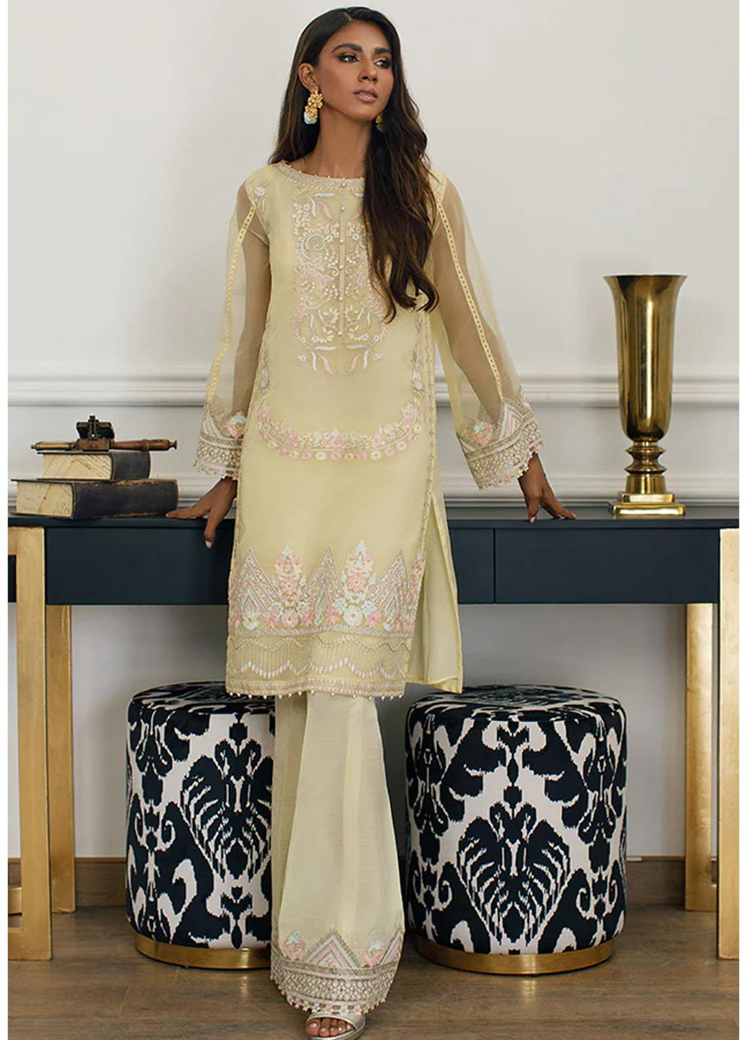 Threads & Motifs Pret  Organza Shirt THM22RW 7859
