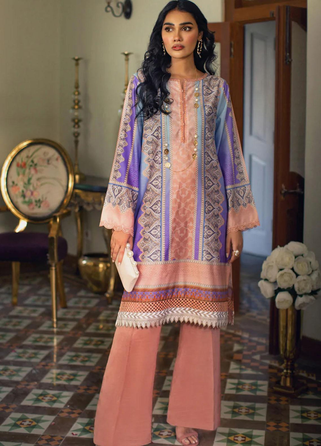 Threads & Motifs Pret  Khaadi Net Shirt THM22RW 7653
