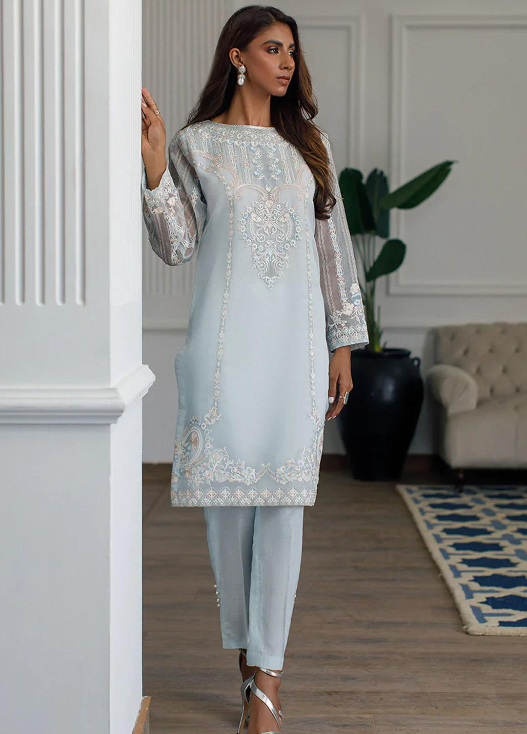 Threads & Motifs Pret  Organza Shirt THM22RW 7786