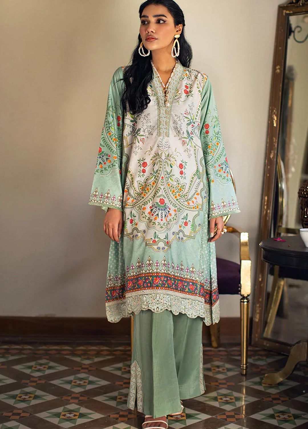 Threads & Motifs Pret  Khaadi Net Shirt THM22RW 7820