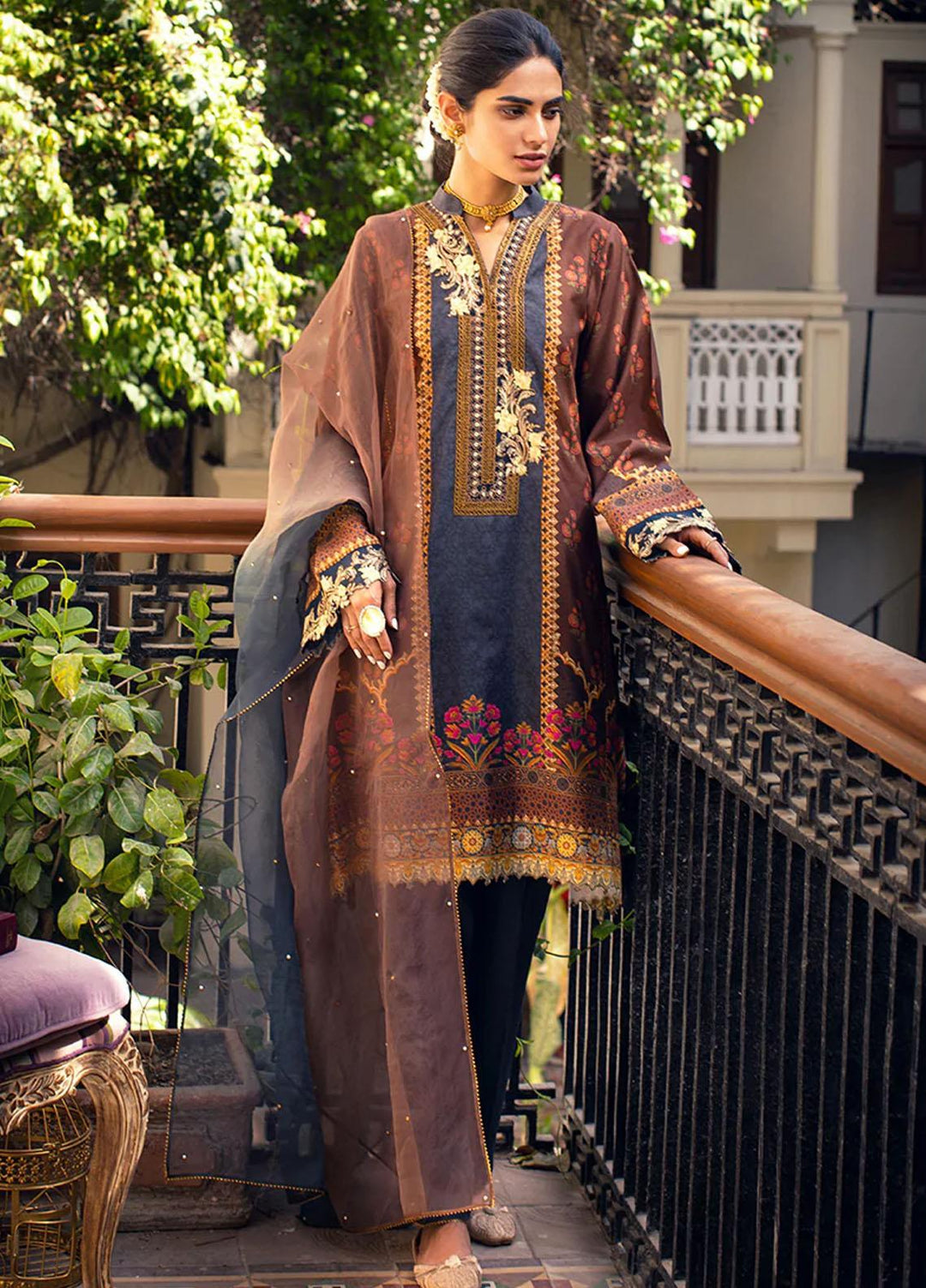 Threads & Motifs Pret  Khaadi Net Shirt THM22RW 7646