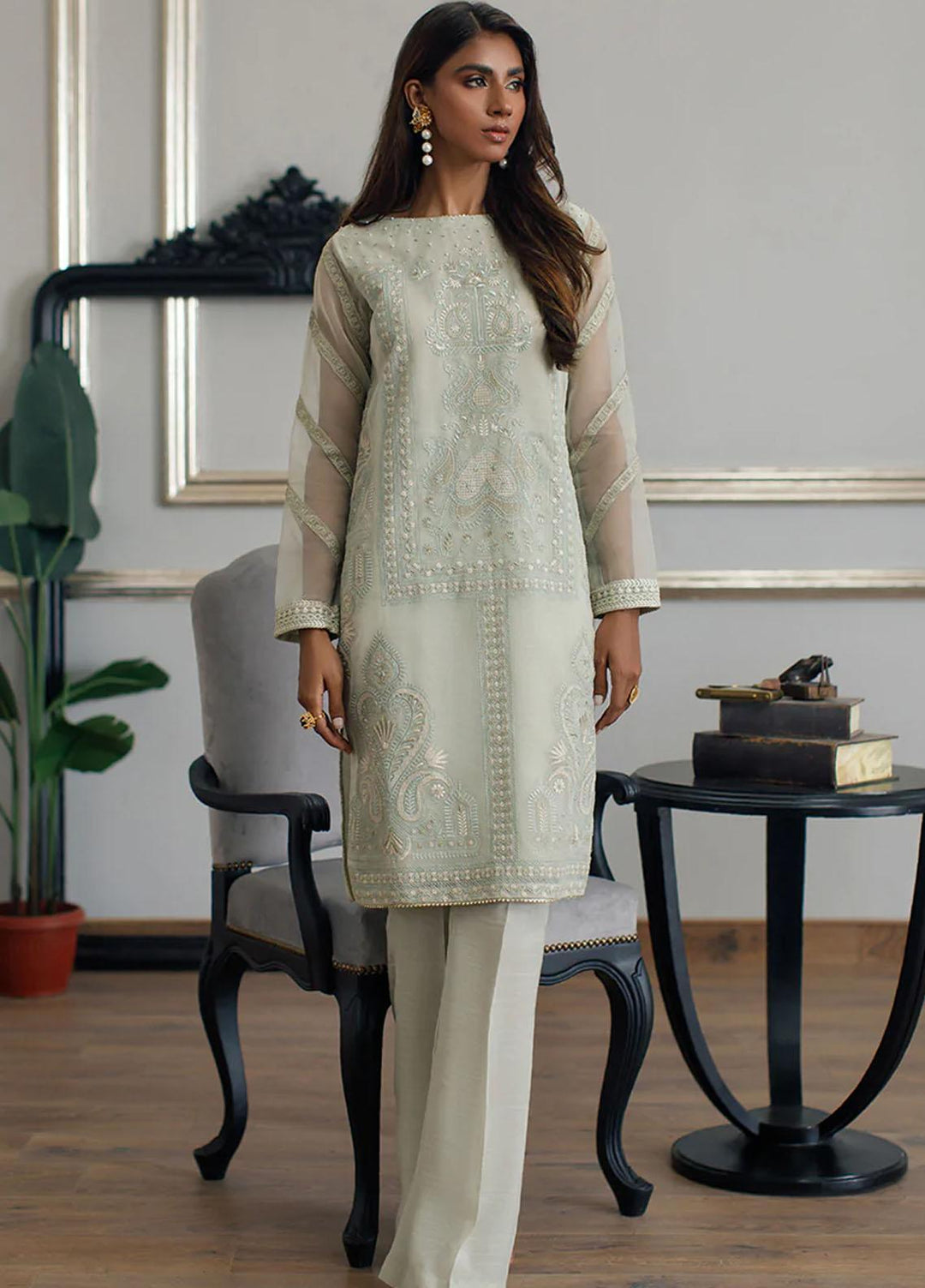 Threads & Motifs Pret  Organza Shirt THM22RW 7032