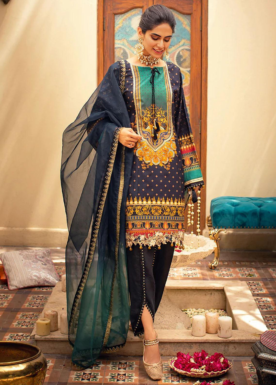 Threads & Motifs Pret  Khaadi Net Shirt THM22RW 7672