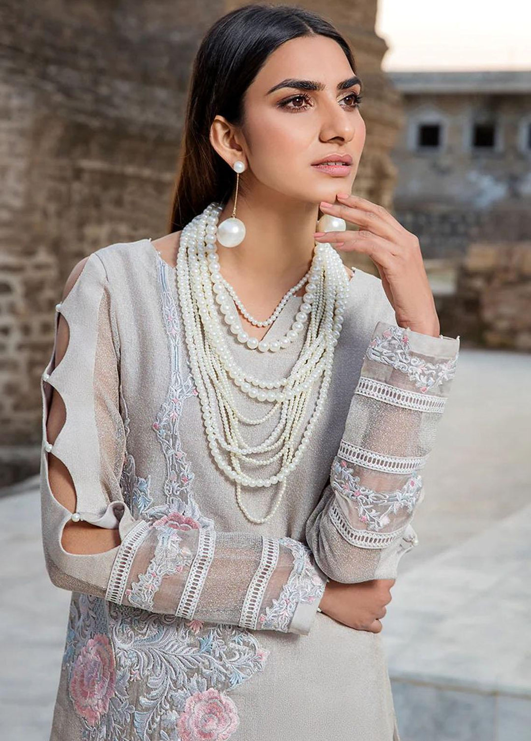 Threads & Motifs Luxury Pret  Khaadi Net Shirt 5753