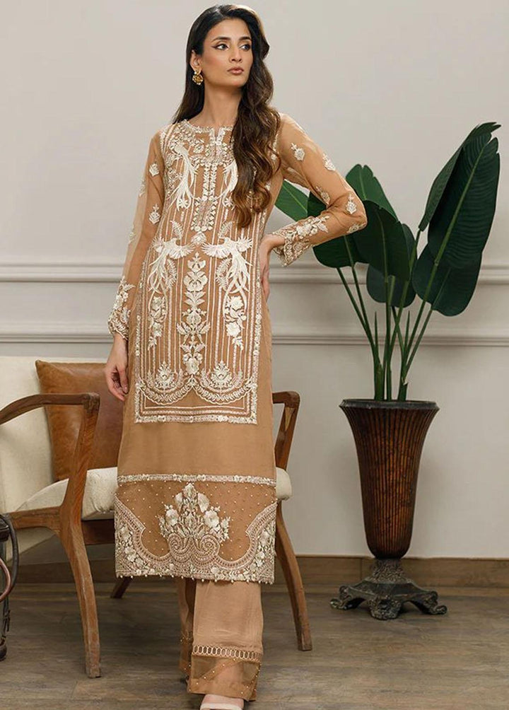 Threads & Motifs Luxury Pret  Organza Shirt 8155