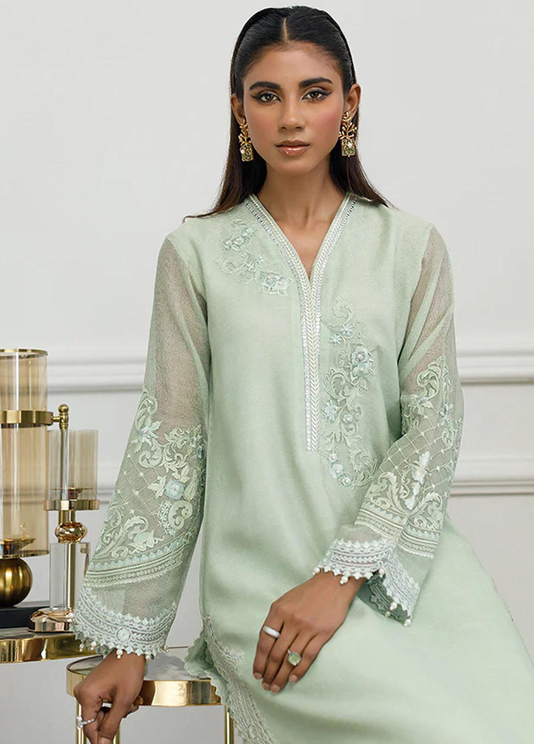 Threads & Motifs Luxury Pret  Khaadi Net Shirt 8271