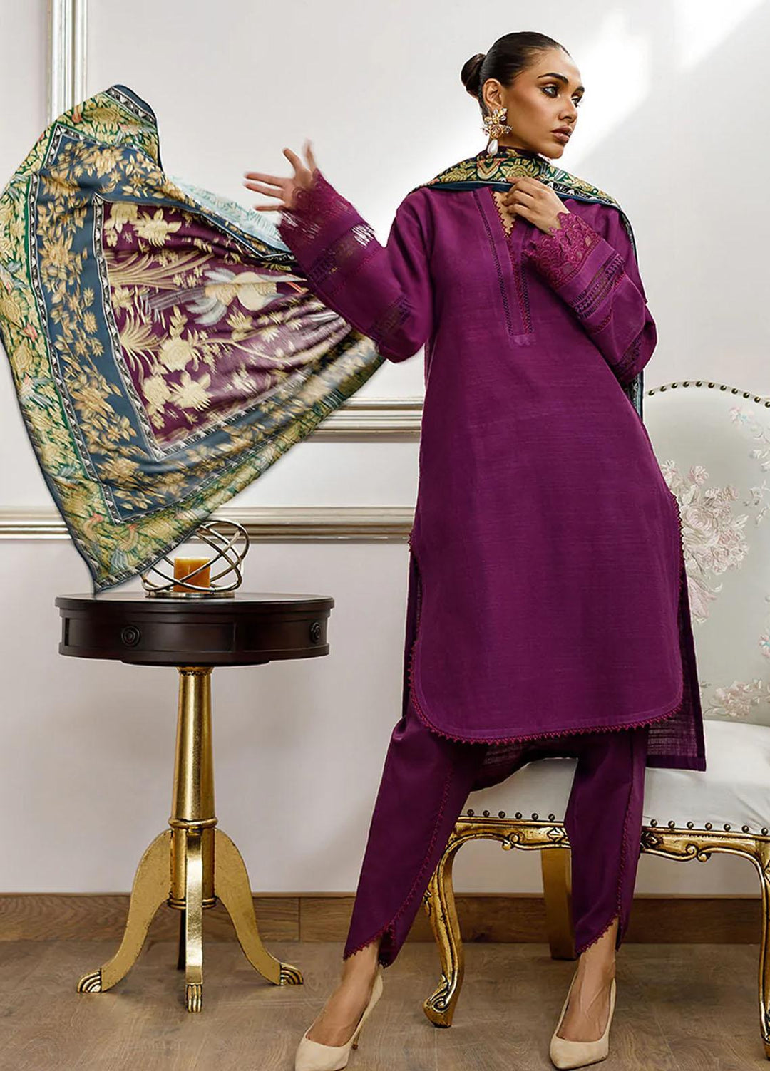 Threads & Motifs Luxury Pret  Khaddar 2 Piece Suit THM23RW 8205