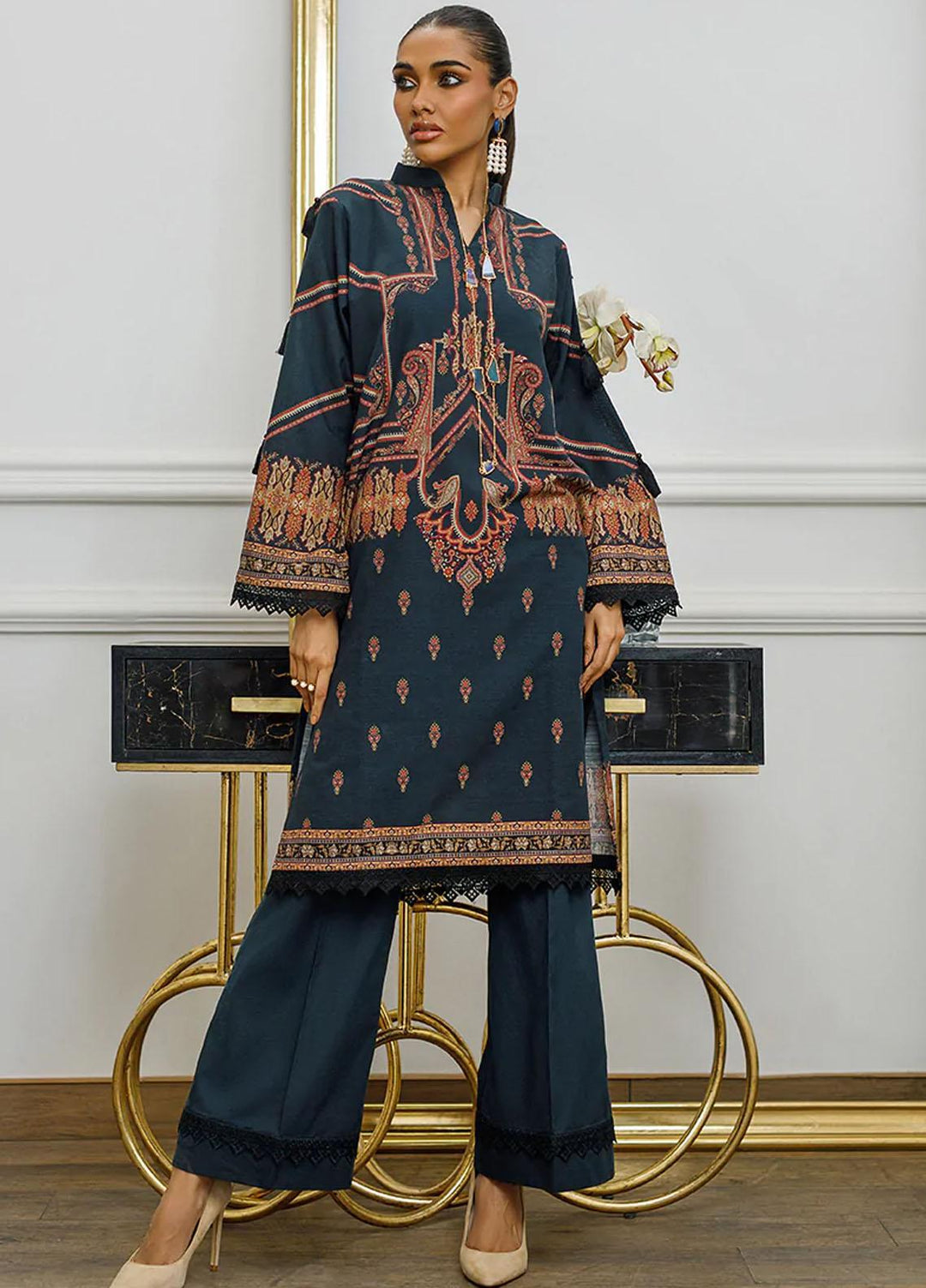 Threads & Motifs Luxury Pret  Khaddar Shirt THM23RW 8041