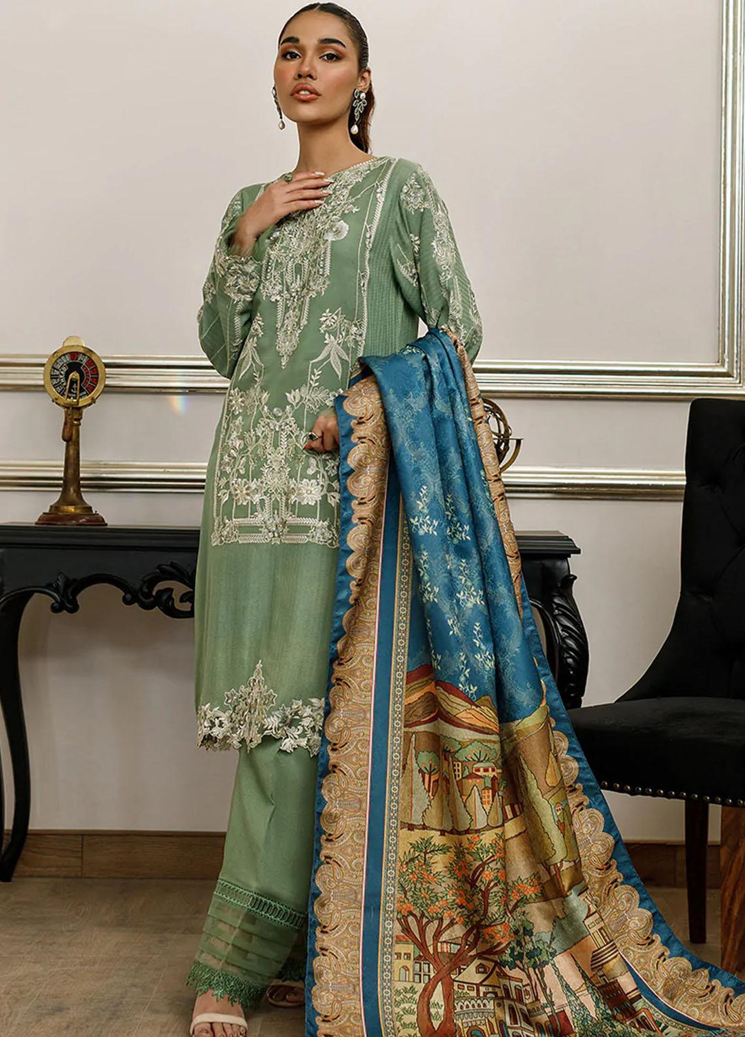Threads & Motifs Luxury Pret  Khaddar Shirt THM23RW 7995
