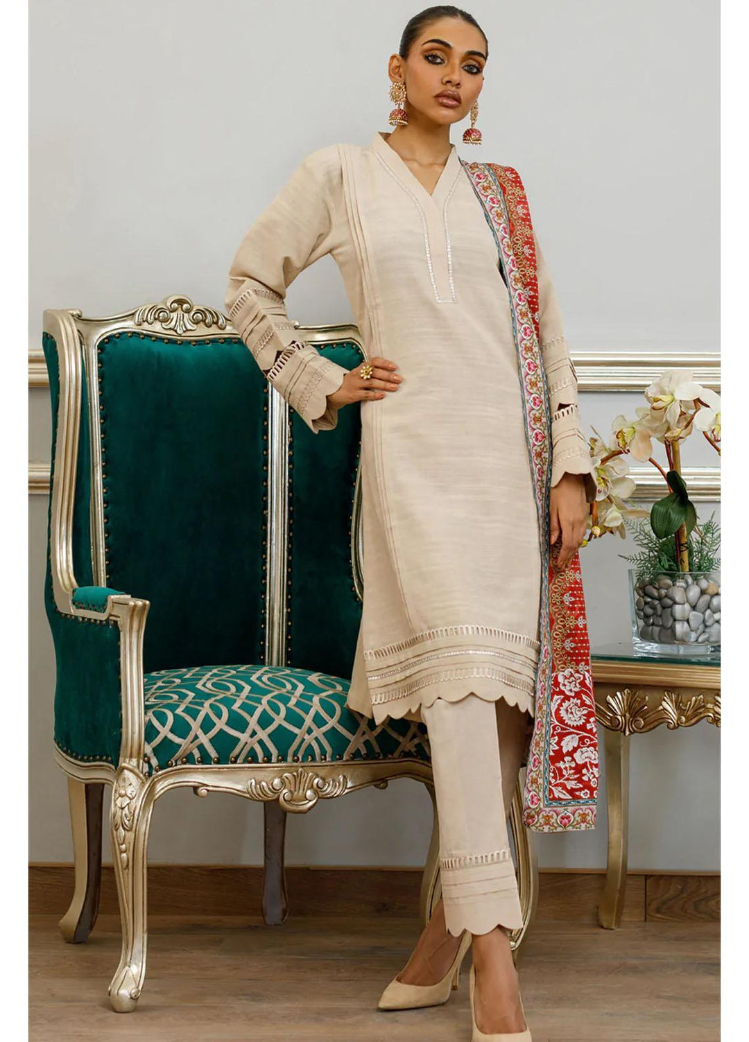 Threads & Motifs Luxury Pret  Khaddar 2 Piece Suit THM23RW 8202