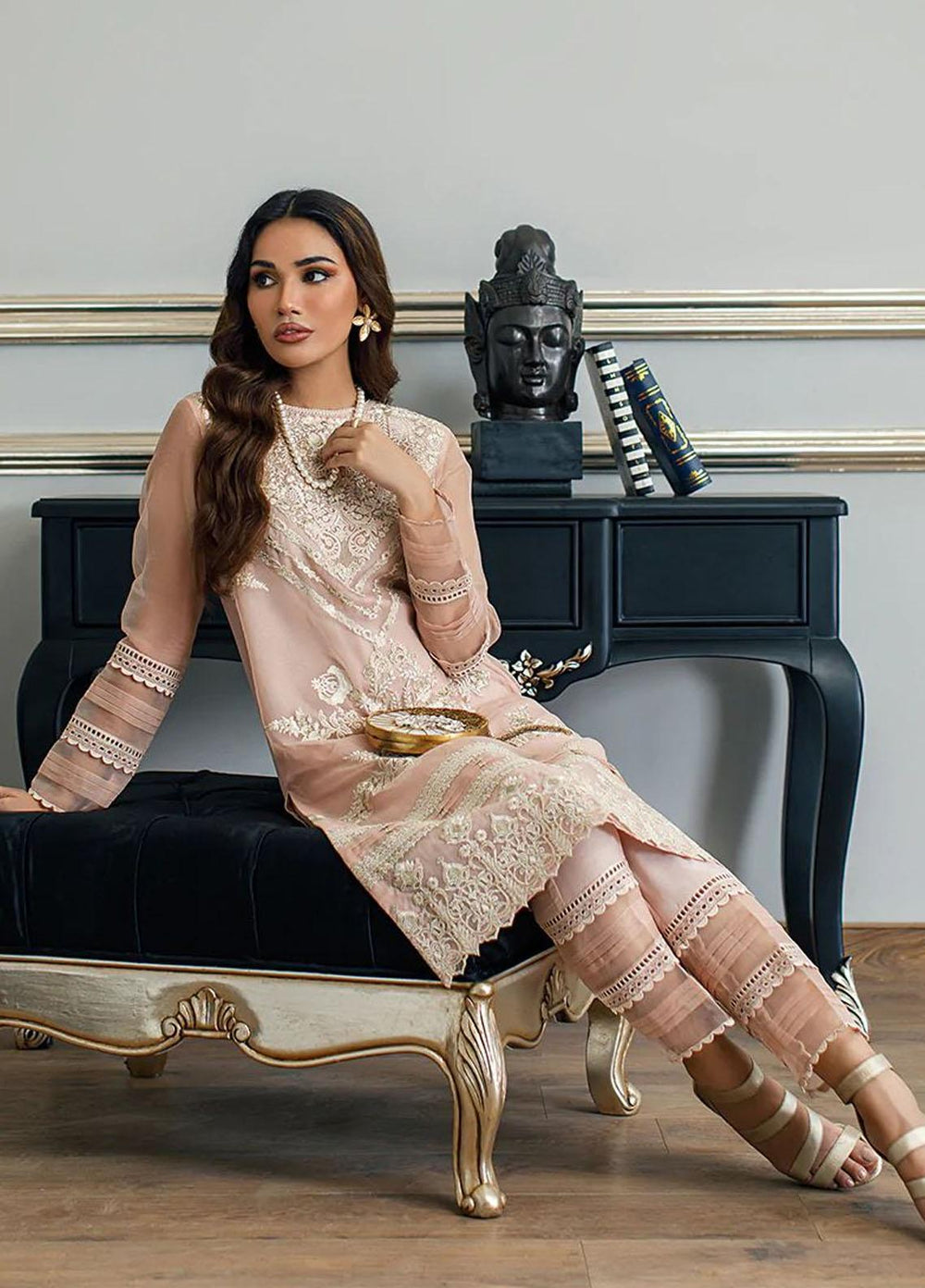 Threads & Motifs Luxury Pret  Organza Shirt THM23RW 7998
