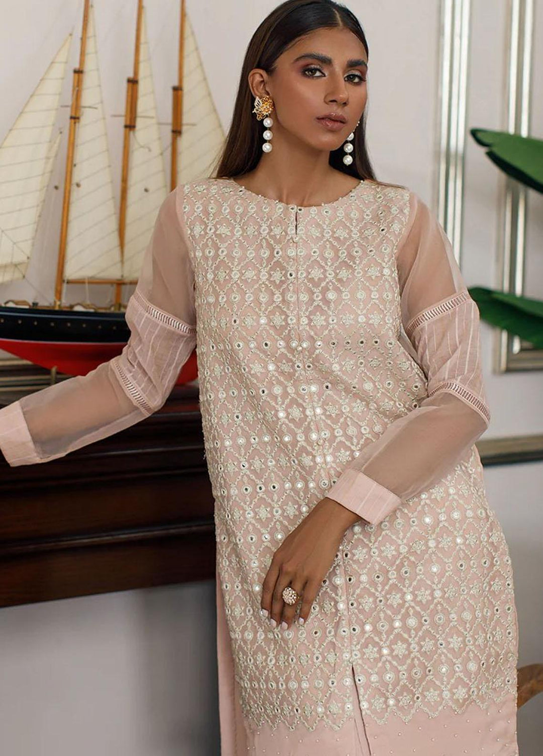 Threads & Motifs Pret  Organza Shirt THM23RW 8021