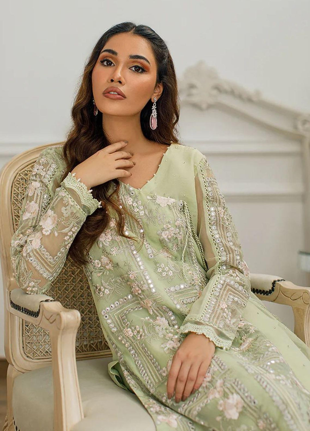 Threads & Motifs Pret  Organza Shirt THM23RW 8152