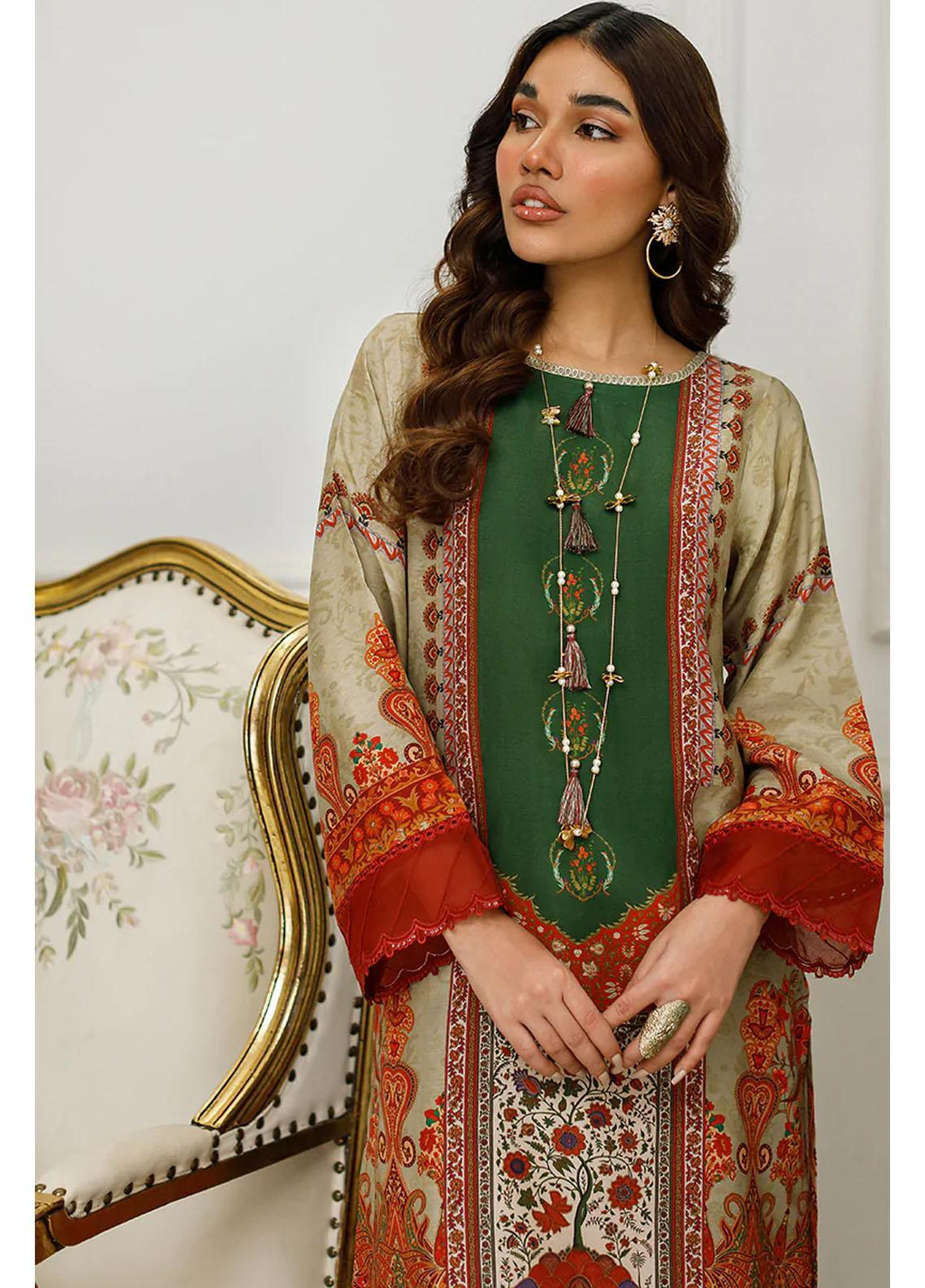 Threads & Motifs Luxury Pret  Silk Shirt THM23RW 8212