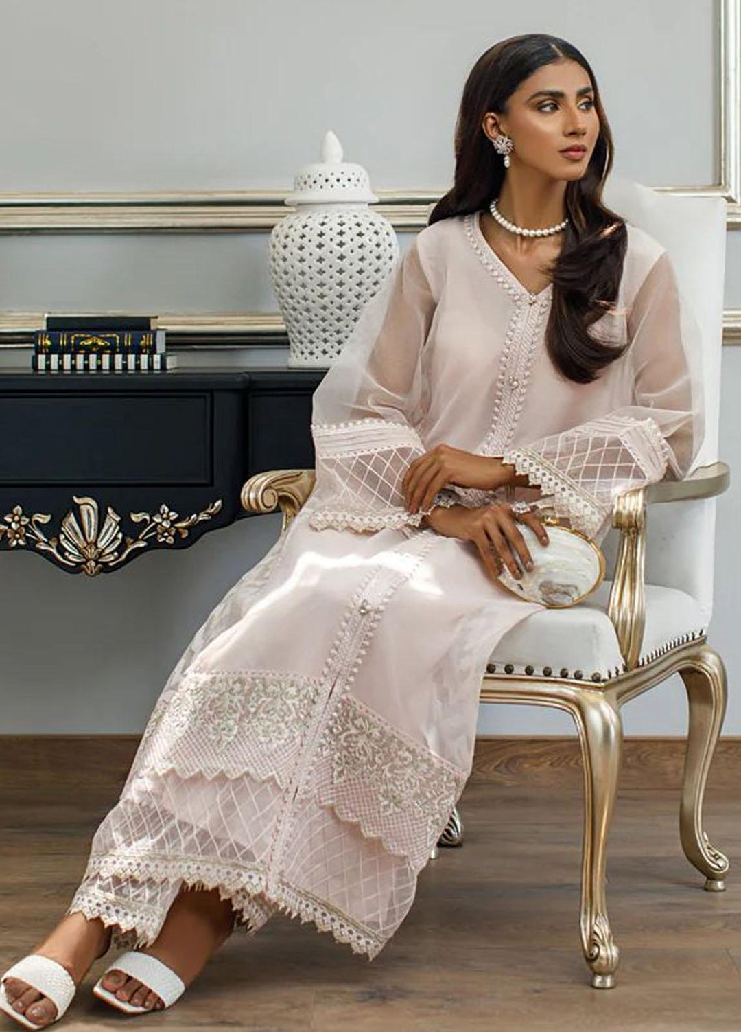 Threads & Motifs Pret  Organza Shirt THM23RW 8123