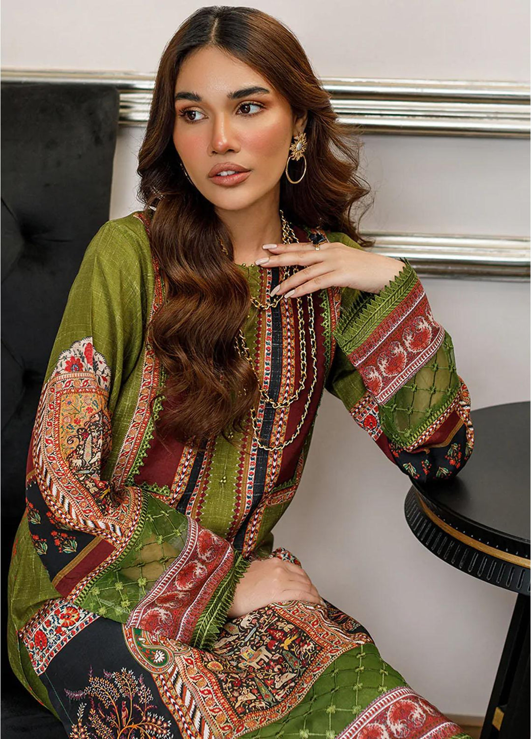 Threads & Motifs Luxury Pret  Silk Shirt THM23RW 8221