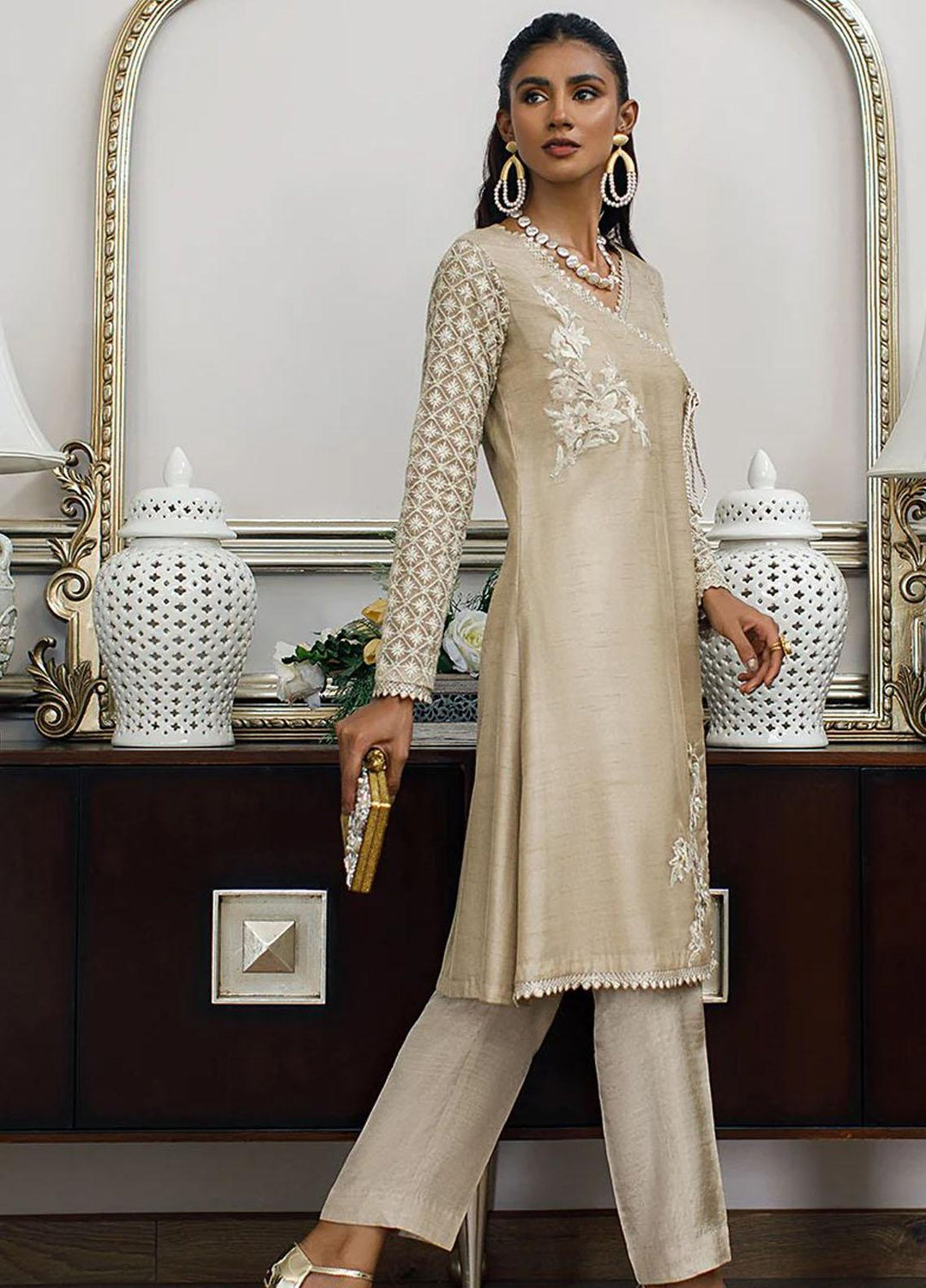 Threads & Motifs Pret  Khaadi Net Shirt THM23RW 8038