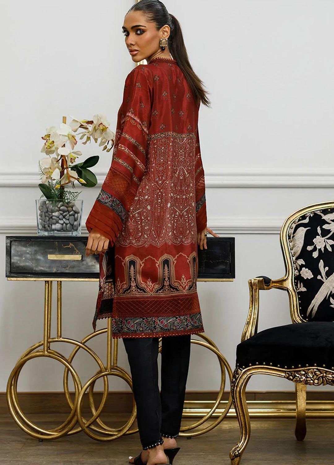 Threads & Motifs Luxury Pret  Silk Shirt THM23RW 8208